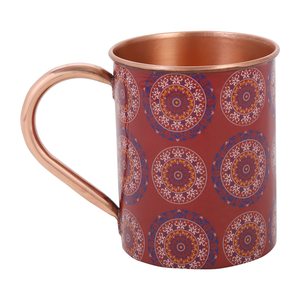 KING-taza de cobre puro con diseño único internacional, tazas con logo esmaltado personalizado, utensilios de cobre, Horóscopo - Product Image 5