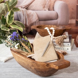 Elegant Design Natural Mango Wood <b>Large</b> Dough <b>Bowl</b> Custom Design <b>Wooden</b> Dough <b>Bowl</b> with Handles Tabletop Dining Table Decor Use - Product Image 6