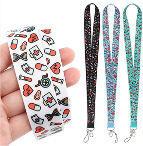 Médecin Infirmière Hôpital Médical Vaccin Médecine 17.7 "Cou Lanière Porte-clés ID Badge Téléphone Mobile Pin Strap Meilleur Prix - Product Image 2