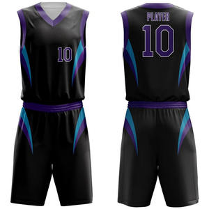 Nouveau design 100% coton vêtements de sport pour hommes uniforme de basket-ball personnalisé uniforme de basket-ball de club d'équipe à vendre - Product Image 1