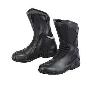 Botte de sport de course de moto en cuir véritable pour hommes chaussures de moto respirantes imperméables de haute technologie vêtements de sport pour la course automobile - Product Image 6