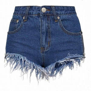 Venta al por mayor personalizado mujer cremallera Fly Loose Fit 100% algodón peso pesado Denim Jeans Shorts - Product Image 6