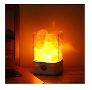 Lampe de sel de l'Himalaya naturelle, lampe de nuit USB, cristal de sel rose, lampe de sel de l'Himalaya à changement de couleur, disponible en haut de gamme - Product Image 3