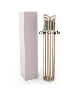 Quemador de Incienso de Madera Alto de Diseño Clásico para el Hogar, Fragancia Religiosa, Calidad Superior, Color Dorado Hierro, Oud Mubkhar - Product Image 1