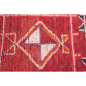 พรมขนาด 2.7x12.2 ฟุต, พรมแบบ Runner สไตล์ตุรกี, พรมลายจุดสีแดง Herki - Product Image 5