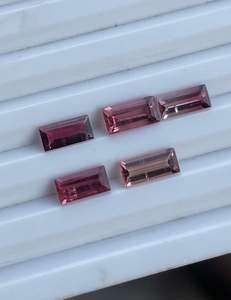 Natural Tourmaline Baguette <b>Stone</b> Loose Gemstone Lot.pink <b>colour</b> tourmaline. - Product Image 3