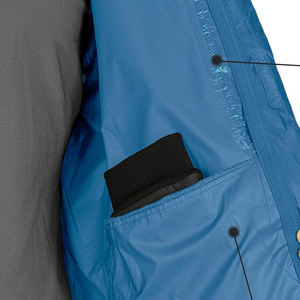 แจ็กเก็ตกันฝนสำหรับผู้ชาย2025สีฟ้าปกตั้งสไตล์สตรีทไฮสตรีทกันน้ำระบายอากาศได้ดีผ้าไนลอนขายดี - Product Image 4