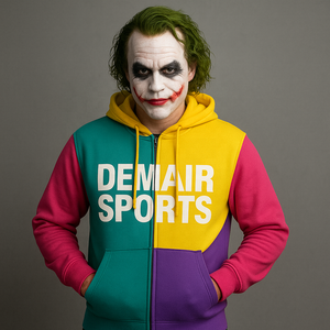 90's teenage Funky Color Hoodie Oversized Hooded hoodies Pullover <b>Matching</b> Drawstring Full Zip Up Streetwear Fashion Custom Log0 - Product Image 1