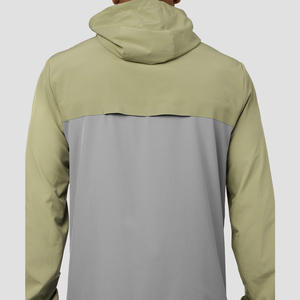 Survêtements en nylon pour hommes personnalisés en gros, logo personnalisé, fermeture éclair, ensemble de survêtements de jogging, 2 pièces, survêtements coupe-vent pour hommes - Product Image 5