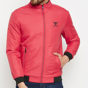 Veste bomber d'hiver sur mesure respirante à séchage rapide avec logo frontal pour hommes Manches longues Haute qualité Meilleure vente - Product Image 1