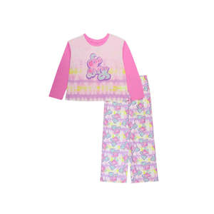 Comfy 100% Cotton Girls' 2-Piece Set Cute Printed <b>Tshirt</b> and Short Sleeves Pyjamas for Spring for Little Ones - Product Image 1