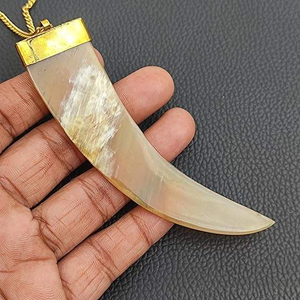 Collar de cuerno de búfalo hecho a mano para mujer, joyería de cadena larga a la moda para aspecto elegante y bohemio, alta calidad por glowin fashion - Product Image 2