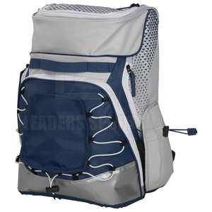 Sac à dos de baseball/softball de haute qualité avec logo personnalisé imprimé, design géométrique, fermeture éclair, port USB, imperméable, en nylon/polyester - Product Image 3