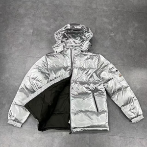 แจ็คเก็ตขนเป็ดบุซับในสำหรับผู้ชาย ปักโลโก้ตามสั่ง ขายส่งสำหรับฤดูหนาว แจ็คเก็ตพัฟเฟอร์แบบมีซิป - Product Image 4