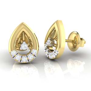 Pendientes de Oro Certificado con Diamante Real, Pendientes de Diamantes Premium - Product Image 3