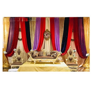 Conjunto de Sofás Tradicionales para Bodas Indias, Sofá de Diseño para Escenario de Boda con Sillas, Conjunto de Sofás para Escenario de Función Mehandi, Venta de Fábrica en EE. UU. - Product Image 1