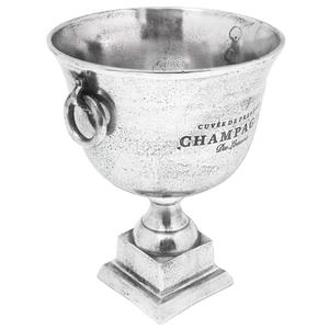 CAST ALUMINIUM ICE WINE CHILLER WINE BOTTLE HOLDER <b>VINTAGE</b> TROPHY <b>CHAMPAGNE</b> <b>BUCKET</b> LUXURY DESIGN WITH SIDE HANDLE - Product Image 5