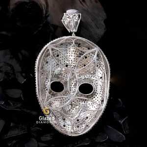 จี้ฮิปฮอปประดับ925สเตอร์ลิงและเพชรโมอิสซอไนต์ - Product Image 6