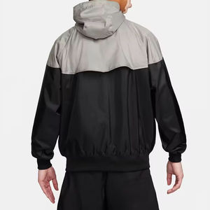 Chándales cortavientos de nailon para hombre hechos a medida, ropa deportiva ligera con capucha de secado rápido, conjuntos de invierno con impresión de logotipo personalizado - Product Image 3