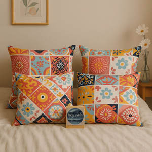 Funda de Cojín de Algodón Puro, Minimalista, Moderna y Colorida, con Tela Premium Resistente, Suministro al por Mayor - Product Image 3