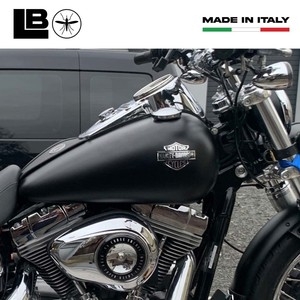 Adesivo in Resina 3D Impermeabile, Emblema Logo per Serbatoio Moto Harley Davidson 95x70 Oro - Product Image 3