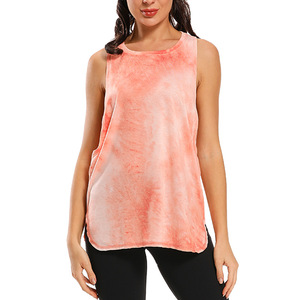 Fortune Apparel Primavera Verano 2026 Nuevo Top sin mangas para mujer, con espalda con lazo, holgado, de secado rápido, con tacto suave y efecto segunda piel, para running - Product Image 3