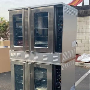 Four à convection commercial neuf et original, double niveau, pleine taille, gaz naturel, avec roulettes, certifié NSF - Product Image 1