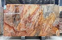 Nouvelles dalles de quartzite bleu Louise polies, dalles de quartzite bleu naturel exotique pour murs et comptoirs