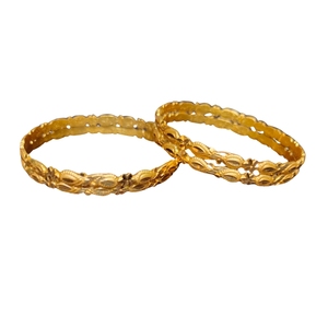 Bracelets de vente en gros avec bracelets faits à la main de forme ronde plaquée or 22CT à vendre par les exportateurs - Product Image 1