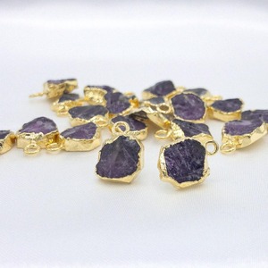 Argent Sterling Améthyste Brut 8-10mm Pendentif Connecteur À La Main Électrolytique Mode Bijoux Bruts Février Pierre De Naissance Cadeau Fête - Product Image 3