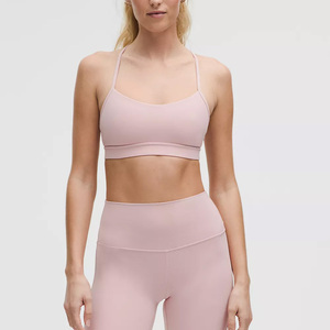 Soutien-gorge de sport pour femmes de haute qualité Coussinet de coupe permanent haut pour le soutien à l'impact pour la course à pied Yoga entraînement grande taille débardeur haut court ensemble - Product Image 6