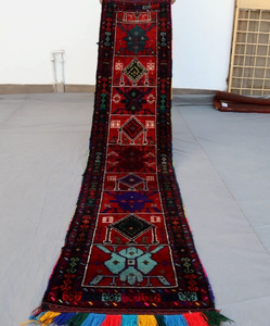 Handmade Wool <b>Runner</b> <b>Rug</b> light blue and flower pattern hand knotted turkish knot <b>for</b> <b>kitchen</b> living room Hallway Carpet - Product Image 1