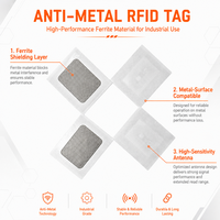 Étiquettes NFC ISO14443A 13,56 MHz personnalisées en ferrite anti-métal MIFARE DESfire EV3 2K 4K 8K HF RFID
