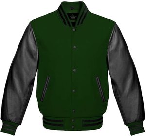 Vestes d'université vierges pour hommes vestes de baseball Letterman en cuir de laine vestes d'université pour hommes vente en gros - Product Image 4