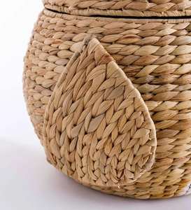 Cesta de Jacinto de Agua Tejida a Mano en Forma de Búho, Cesta de Almacenamiento Hecha a Mano, Ecológica, Hecha en Vietnam - Product Image 5