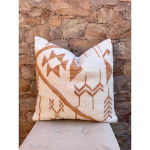 Funda de Almohada Marroquí Hecha a Mano, Funda de Cojín Tradicional Bereber, Cojín Decorativo Boho para Sofá, Almohada Decorativa de Algodón para el Hogar - Product Image 1