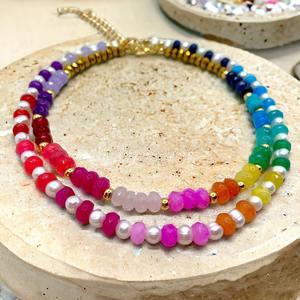 Collar de Cuentas Acrílicas de Acero Inoxidable Exclusivo y Moderno, Joyería de Moda Hecha a Mano para Fiestas de Mujeres - Product Image 6