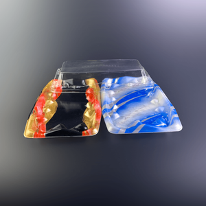 Barquettes rectangulaires jetables en plastique rouge Folin-Sinhirose OFUNA 2-4, Vietnam, emballage alimentaire en polystyrène traité sous blister, sushi - Product Image 2