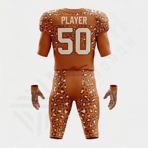 Camiseta de Fútbol Americano para Adultos de Alta Calidad al por Mayor, Número Personalizado, Logotipo, Impresión Digital, Talla Grande, Ropa Deportiva de Equipo, 100% Poliéster - Product Image 2