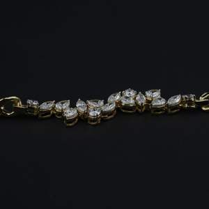 Premium 1.93ct lab grown diamond moissanite pear marquise delicate <b>bracelet</b> vs1 <b>gold</b> <b>rose</b> <b>gold</b> silver oem odm low moq b2b - Product Image 3