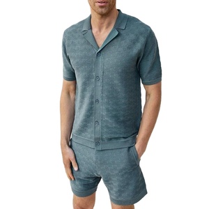 Shorts décontractés en maille unie pour homme, coupe décontractée, avec poches latérales, style plage, collection été 2026, design personnalisé, pour tenue décontractée - Product Image 4