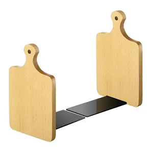 Serre-livres en bois cuisine livre de cuisine serre-livres qualité planche à découper décoratif en bois serre-livres pour bureau fichiers Magazine cuisine - Product Image 1