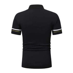 เสื้อโปโลผู้ชายแขนสั้นสไตล์ลำลองแบบเรียบง่ายทันสมัย ผ้าฝ้าย 100% - Product Image 3