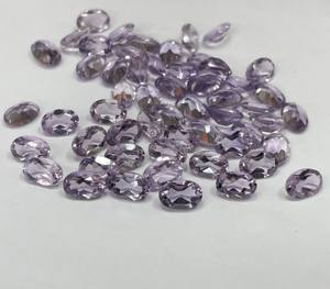 Amatista Rosa natural, corte ovalado, 6x8mm, facetado, suelto, rosa, amatista, corte ovalado, piedra preciosa suelta, calidad superior - Product Image 4