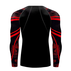 Camiseta Deportiva de Manga Larga Unisex Transpirable con Protección Solar UPF50+, de Secado Rápido y Compresión, para Gimnasio, Fitness, MMA, con Impresión Personalizada por Transferencia de Calor - Product Image 2