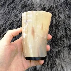 Bol à raser artisanat maison tasse de buffle corne bol à raser mousser le savon à raser tasse bols tasse à boire fabriqué en inde - Product Image 3