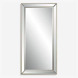 Miroir mural rectangulaire en métal doré de luxe ménage hôtel appartement salon chambre couloir décoration murale dressing miroir - Product Image 1
