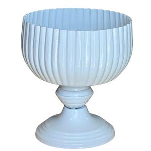 Jarrón Trompeta Moderno con Base de Hierro Brillante, Resistente al Óxido, Decorativo, Acanalado, para Centros de Mesa Florales, Bodas, Eventos, Estilo Vintage - Product Image 4