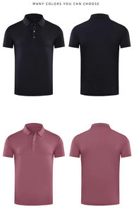 เสื้อยืดคอโปโลแขนสั้นสำหรับผู้ชายเสื้อคอโปโลผ้าฝ้าย100% ออกแบบได้ตามต้องการออกแบบลายพื้นได้โดยตรงจากผู้ผลิต - Product Image 3