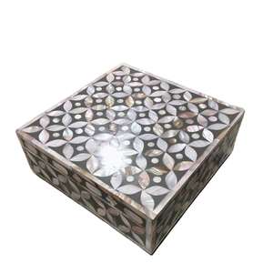 Caja de Joyería y Cosméticos de Nácar de Alta Calidad, Forma Cuadrada Personalizable, Modelo TC-698, Venta al por Mayor - Product Image 2